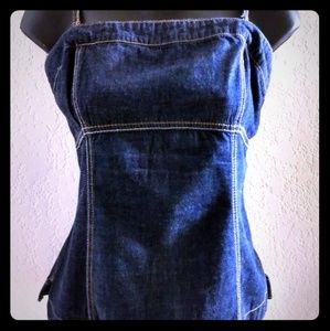 Fitted Denim Top